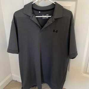 Under Armour Men’s Performance heat gear Polo, large grey